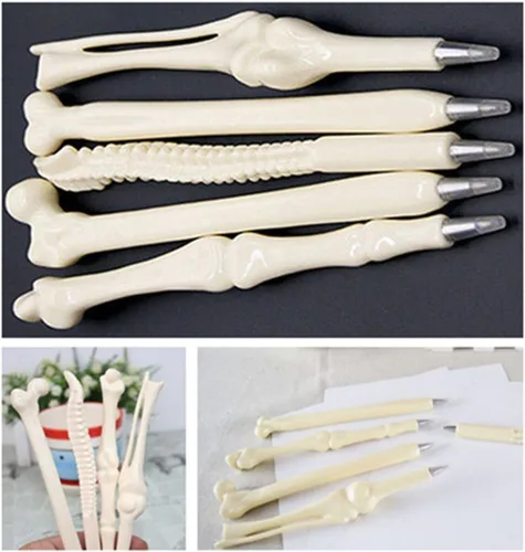 Miniatura 4 de Creativa novedad MagicW, Pluma con forma de hueso, pluma dedo pluma enfermera/doctor papelería para estudiante de regalo., 20Pcs 20PZAS