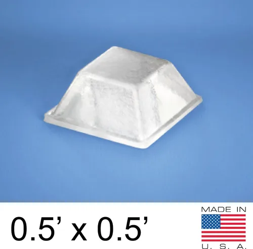 Miniatura 2 de Pies de goma transparente (paquete de 50) almohadillas autoadhesivas para parachoques, fabricadas en Estados Unidos, parachoques cuadrados adhesivos