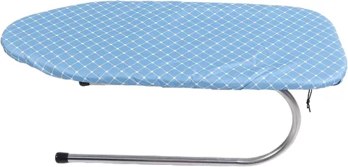 Miniatura 3 de GLOGLOW Mini tabla de planchar plegable, tabla de planchar con marco de acero inoxidable, funda de algodón extraíble para espacios pequeños