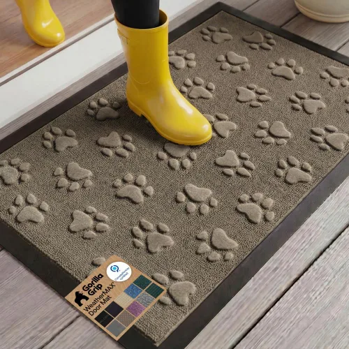 Miniatura 22 de Gorilla Grip - Tapete WeatherMax todoterreno 100% impermeable, caucho natural, resistente a manchas y decoloración, perfil bajo, interior y Grafito