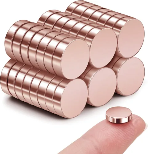 Miniatura 10 de SMARTAKE 45 piezas de imanes para refrigerador, imanes pequeños redondos de 6x2mm para nevera, imanes de neodimio premium multiusos para oficina