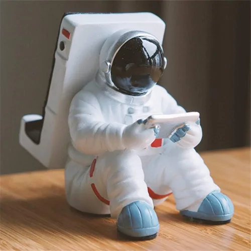Miniatura 7 de Soporte de teléfono para escritorio, soporte creativo de astronauta para teléfono celular, tabletas, soporte de teléfono para iPhone, iPad, teléfono