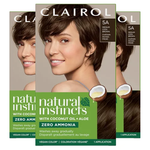 Miniatura 24 de Clairol Natural Instincts - Tinte semipermanente para el cabello, color negro azul 2BB, paquete de 1 unidad 2BB Azul Negro