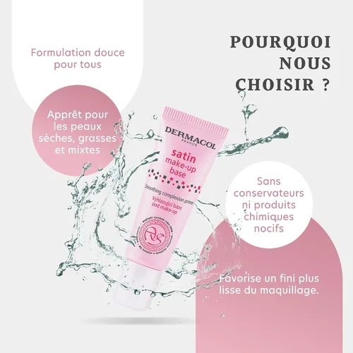 Miniatura 5 de Dermacol - Base de maquillaje satinada, imprimación facial mate para arrugas y poros, imprimación de maquillaje transparente para pieles grasas