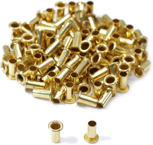 Miniatura 11 de [Paquete de 100] HolsterSmith Ojales recubiertos negros – (#6-9 de longitud) – (3/16 pulgadas de diámetro) – (fabricados en Estados Unidos) – Negro