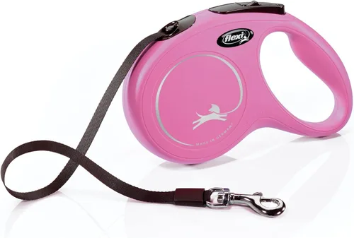 Miniatura 8 de FLEXI Nueva Correa Retráctil Clásica de Cinta para Perros Grandes Hasta 110 Libras – 26 Pies, Negra Correa de Paseo para Mascotas Sin Enredos