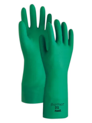 Miniatura 11 de AlphaTec Solvex 37-175 Guante Multiproósito, Alta resistencia Química, Buen nivel de abrasión, Talla Mediana (1 Par)