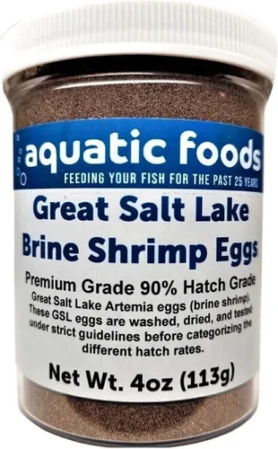 Miniatura 5 de Huevos de artemia de camarones en salmuera, grado premium del 90% de tasa de eclosión de The Great Salt Lake, Utah, EE. UU., Botella de 2 onzas