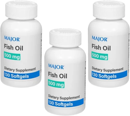 Major Omega-3 Minis - Aceite de pescado (3 unidades) 500 mg, 130 unidades (paquete de 3)