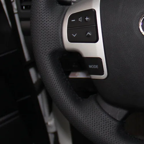 Miniatura 3 de Loncky - Fundas de volante personalizadas de cuero genuino para Toyota Land Cruiser 2008-2015/Tundra 2007 2008 2009 2010 2011 2012 2013/Sequoia 2008