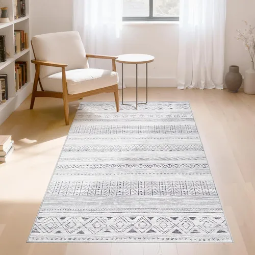 Miniatura 38 de Alfombra grande para sala de estar de 5 x 7: Alfombras marroquíes bohemias, suaves, lavables a máquina, para dormitorio, debajo de la mesa