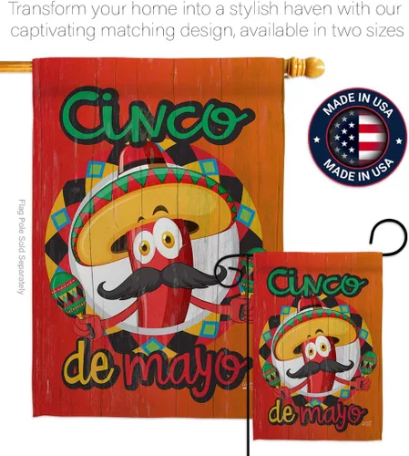 Miniatura 4 de Amigo Chili Cinco de Mayo Casa de Verano Fiesta Mexicana Cactus Piñata al aire libre Verano Sunny Decoración Banner Pequeño Jardín Patio Regalo