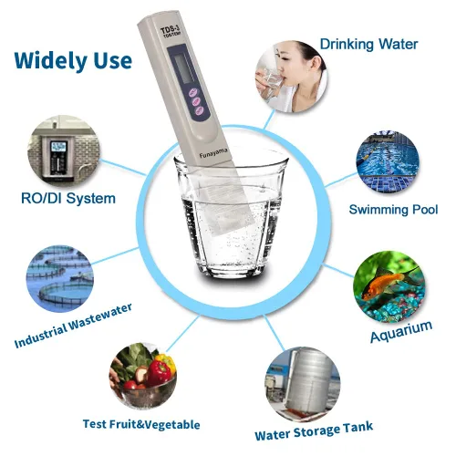 Miniatura 2 de TDS - Medidor digital PPM 3 en 1 para agua potable, piscina y acuario