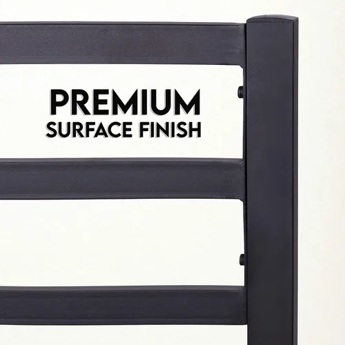 Miniatura 5 de Golden Gate - Base de cama de metal con cabecero, listones de acero resistente, no requiere somier, sin ruido, fácil montaje, diseño minimalista