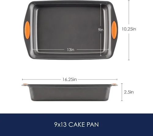 Miniatura 3 de Rachael Ray Yum-O - Molde antiadherente para tartas, 9 x 13 pulgadas