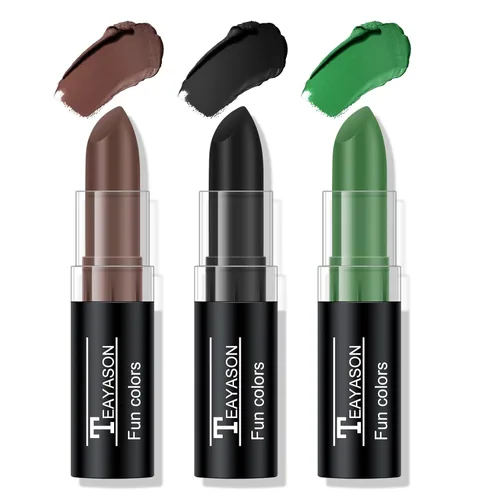 Miniatura 10 de 2 unidades de pintura roja para rostro y cuerpo, fácil de mezclar, para béisbol, fútbol, Halloween, disfraz de vampiro, bromista y payaso, crema