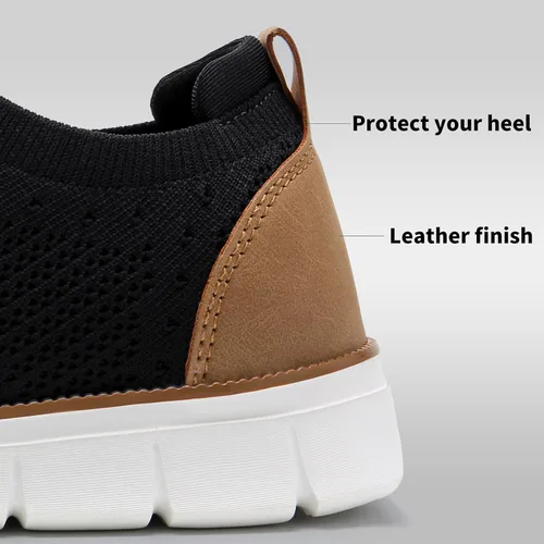 Miniatura 3 de LEZTA Zapatos deportivos de vestir casuales para hombre, ligeros, Oxford, con soporte para el arco, zapatos para caminar