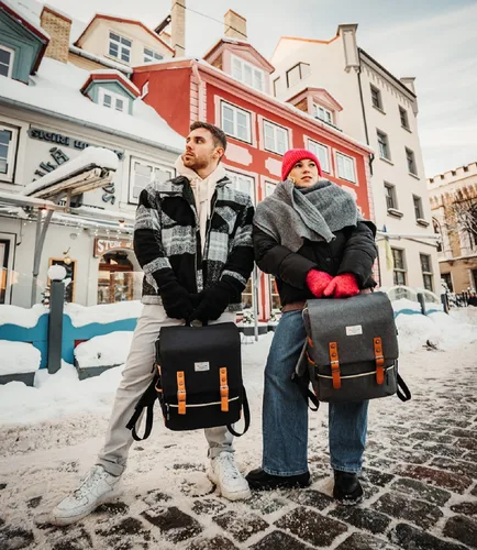 Miniatura 6 de Modoker - Mochila vintage para laptop, para mujeres y hombres, mochila para la escuela y la universidad