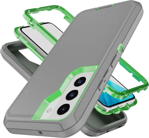 Miniatura 9 de YmhxcY Funda S22, a prueba de caídas, funda duradera de 3 capas para Samsung Galaxy S22, protección a prueba de golpes, funda protectora de goma