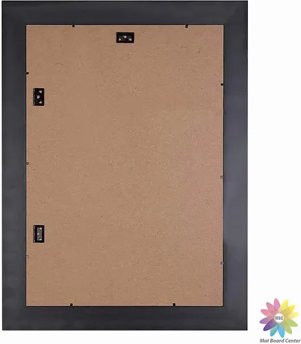 Miniatura 6 de Marco de certificado de 14 x 20 pulgadas con capacidad para 2 marcos de diploma de 8.5 x 11, vidrio real, oro/negro