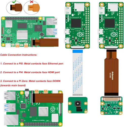 Miniatura 4 de Arducam para Raspberry Pi Módulo de cámara 3, 12MP IMX708 75°(D) Autofoco Cámara Pi V3, Cable FFC de 15-22 pines