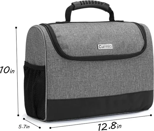 Miniatura 6 de CURMIO Bolsa de kit de barman, bolsa de transporte portátil de viaje con asa de goma para juego de herramientas de bar, para interiores y exteriores