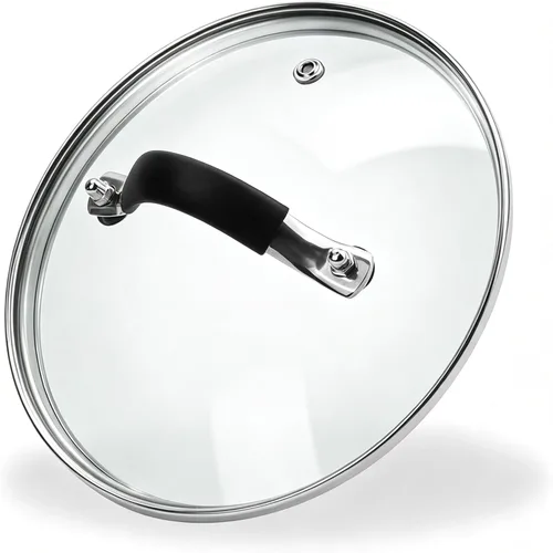 Miniatura 26 de Tapa de vidrio templado de 6 pulgadas, repuesto universal para olla y sartén para cocina en casa, cubierta de utensilios de cocina apta