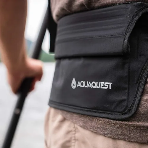 Miniatura 7 de AquaQuest AquaRoo - Cinturón de dinero, la bolsa de viaje original 100% impermeable, desde 1994, cómodo, ajustable, ligero, color negro, Negro