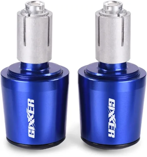 Miniatura 8 de Manillar de motocicleta para manubrio de peso final Puños tapa anti vibración Silder Plug para Suzuki Gixxer 150sf 250sf 155 accesorios (color negro)