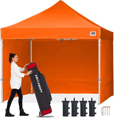 Miniatura 57 de Abccanopy - Toldo de 10 x 10 pies, con paredes laterales, sombra instantánea, con bolsa con ruedas para guardarlo. Incluye 4 bolsas de lastre, Azul