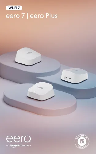 Miniatura 9 de Amazon eero 7 con 1 mes gratis de eero Plus (renovación automática): WiFi rápido hasta 2.5 Gbps, cubre hasta 2,000 sq. ft., paquete de 1