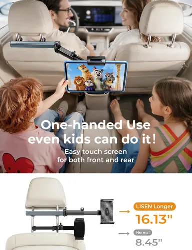 Miniatura 4 de LISEN Soporte para iPad Montaje para Automóvil Elementos Esenciales para Viajes por Carretera Actividades para Niños, Accesorios de Automóvil