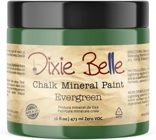Miniatura 162 de Dixie Belle Paint Company - Pintura con acabado de tiza para muebles, color negro (Caviar), 1 galón, 128 fl oz, pintura mineral color rosa intenso