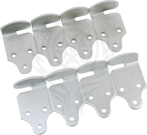 Estante de Remolque Utilitario de 8 Piezas con Paneles Laterales de Madera, Pestillo de Puerta de Cama de Estacas, Conector de Esquina, Cuerpo de