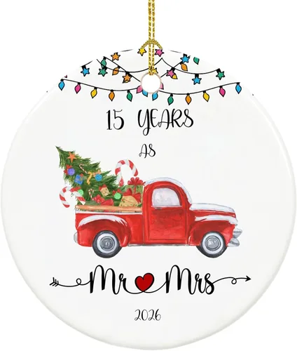 Miniatura 10 de Adorno de Navidad para bebé 2026, adorno de mi primera Navidad 2026, adornos de primera Navidad para bebés, 2.9 pulgadas de cerámica para colgar