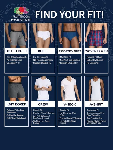 Miniatura 5 de Men's Tag-Free Cotton Undershirts