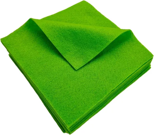 Miniatura 16 de Jtnohx Tela de fieltro suave, fieltro flexible para manualidades, hojas de fieltro de 0.055 in de grosor de 6 x 6 pulgadas para proyectos