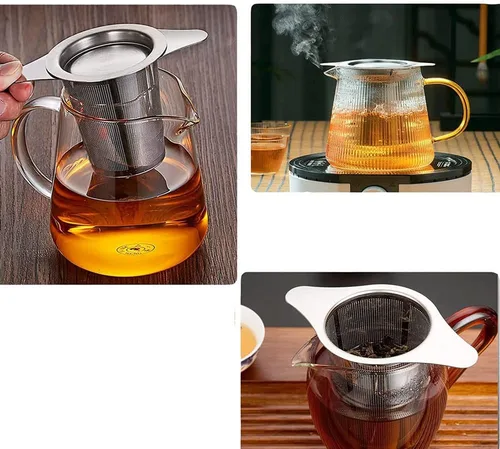 Miniatura 2 de SagaSave Filtro de café reutilizable de acero inoxidable sin papel, doble cesta de malla fina para té suelto y café molido para taza