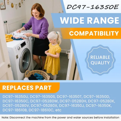 Miniatura 5 de UPGRADE WA50R5200AW/US, WA50R5400AV/US WA45H7000AW/A2 WA422PRHDWR/AA Varillas de suspensión para arandela Sam-sung WA45H7200AW WA45N3050AW Blanco