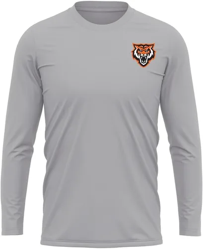 Miniatura 54 de Camisa deportiva de manga larga oficial de la NCAA Collegiate para hombre, con logotipo en el pecho izquierdo, colección Athletic Heather
