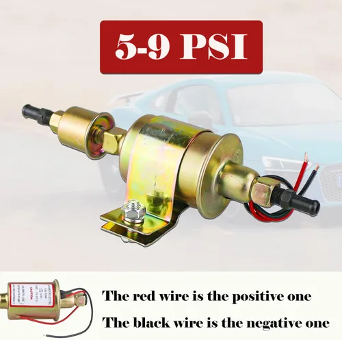 Miniatura 2 de Bomba de combustible eléctrica universal 5-9 PSI 30GPH 12V DC E8012S Bomba de combustible de gasolina y diésel para motor de carburador E8012S