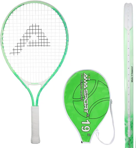 Miniatura 21 de AMA SPORT Raqueta de tenis para niños pequeños, kit de iniciación de raqueta de tenis de 17 a 25 pulgadas para niñas y niños con bolsa de nailon