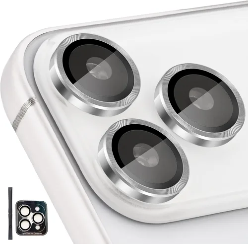 Miniatura 9 de Protector de Lente de Cámara para iPhone 17 Pro/17 Pro Max, Protector de Cámara de Vidrio Templado Individual con Bandeja de Instalación Compatible
