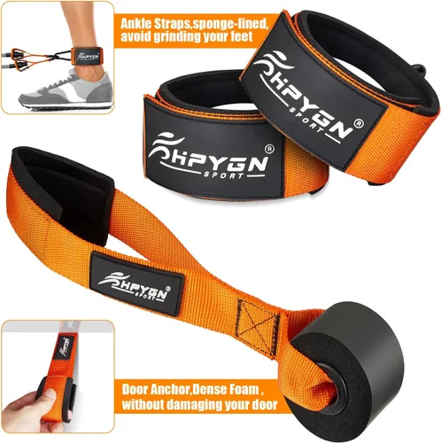 Miniatura 8 de Banda de resistencia, bandas de resistencia de 300 libras y 150 libras para hombres, bandas de resistencia pesadas para entrenamiento, terapia