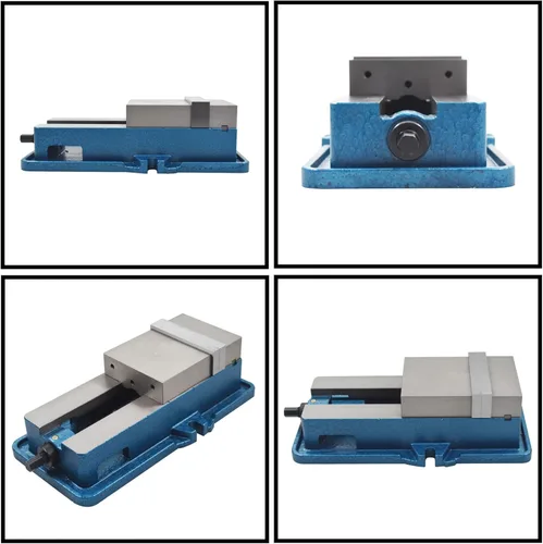 Miniatura 3 de Alicates de mandíbula plana fija en ángulo de 3 x 2.95 pulgadas sin tornillo base adecuado para fresadoras de precisión, máquinas de perforación