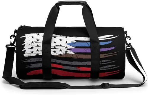 Bolsa deportiva para gimnasio con bandera de Jiu Jitsu Americana, bolsa de viaje para entrenamiento, bolsas ligeras de fin de semana para mujeres y