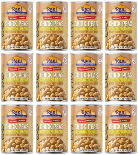 Miniatura 19 de Garbanzos Rani (Kabuli Chana) 128 onzas (8 libras) 3.63kg x paquete de 5 (total de 40 libras) a granel ~ Todo natural Vegano Sin gluten Sin