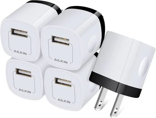Miniatura 8 de [Paquete de 5/1 puerto] Adaptador de cargador USB de CA, enchufe de pared, enchufe de carga rápida, caja de alimentación cubo para iPhone 14 13 15