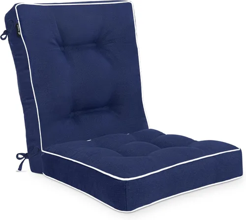 Miniatura 6 de Juego de cojines para silla mecedora Favoyard, cojines para mecedora interior y exterior, juego de cojines de asiento resistentes al agua para Beige