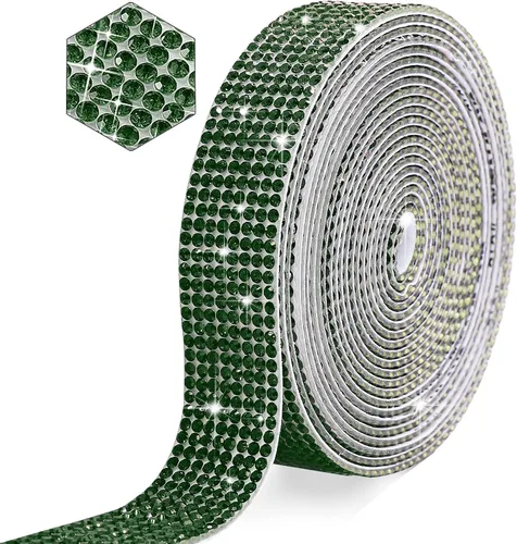 Tiras autoadhesivas de diamantes de imitación de cristal para manualidades con diamantes de imitación de 0.079 pulgadas para manualidades, bodas,